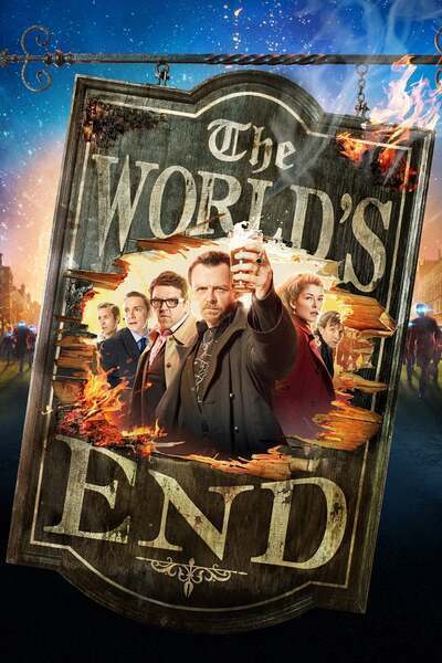 The World's End Hindi Dubbed Movie Poster (2013)