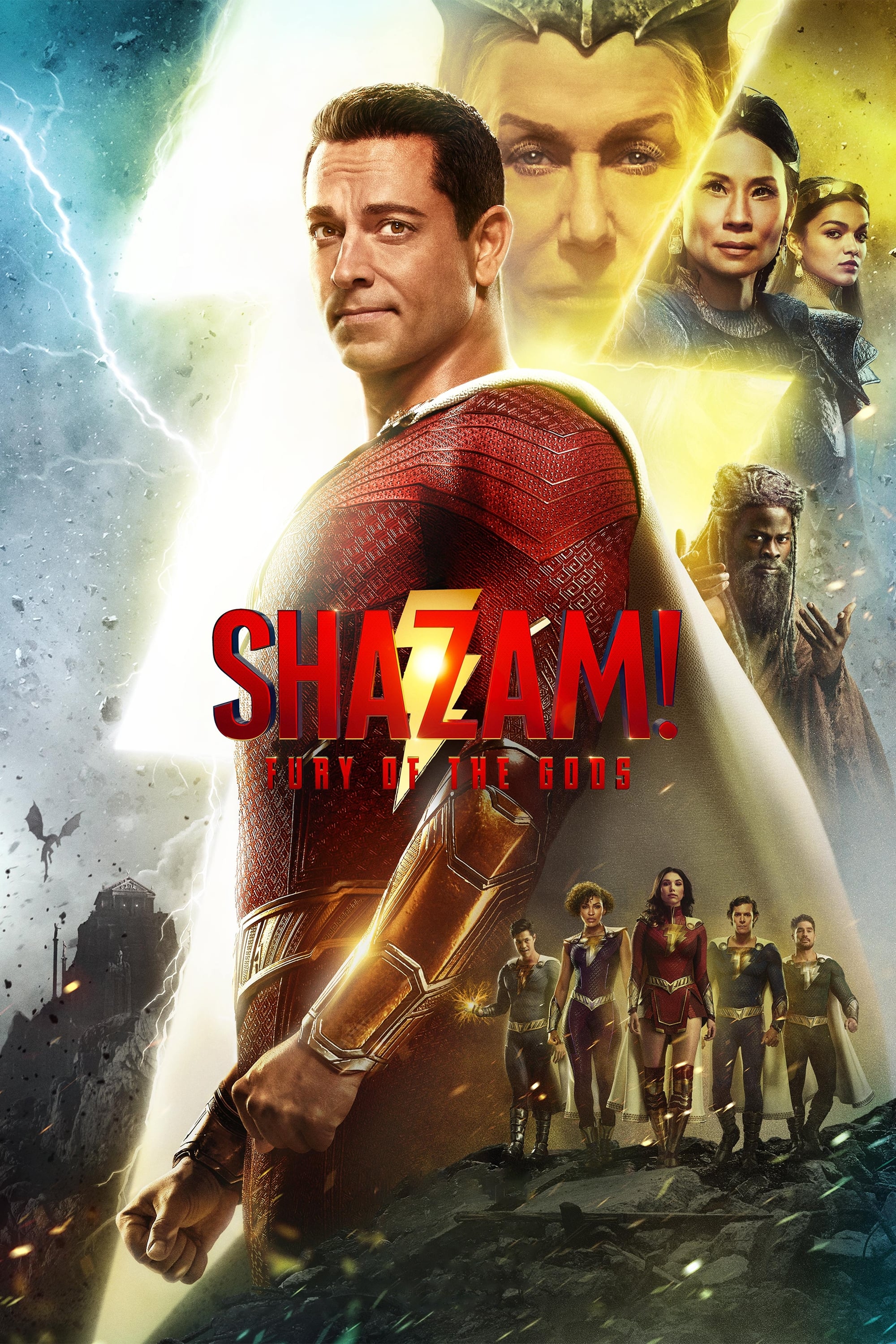 Shazam! Fury of the Gods Hindi Dubbed Movie Poster (2023)