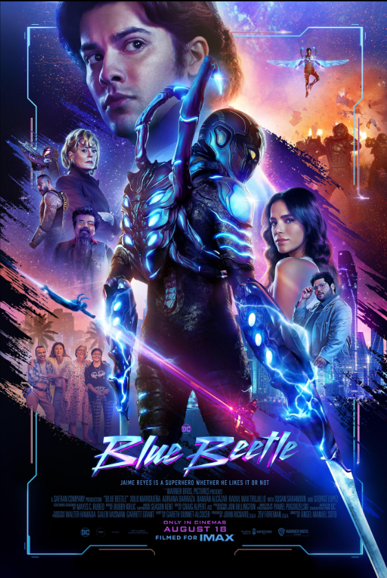 Blue Beetle Hindi Dubbed Movie Poster (2023)
