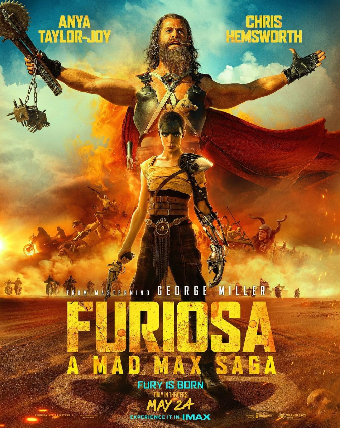 Furiosa: A Mad Max Saga Hindi Dubbed Movie Poster (2024)