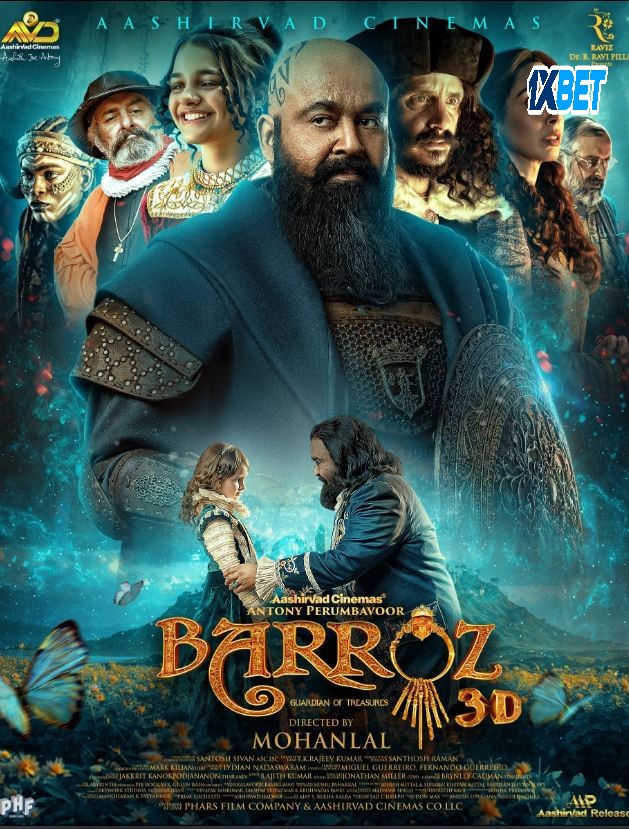 Barroz: Guardian of Treasures Hindi Dubbed Movie Poster (2024)