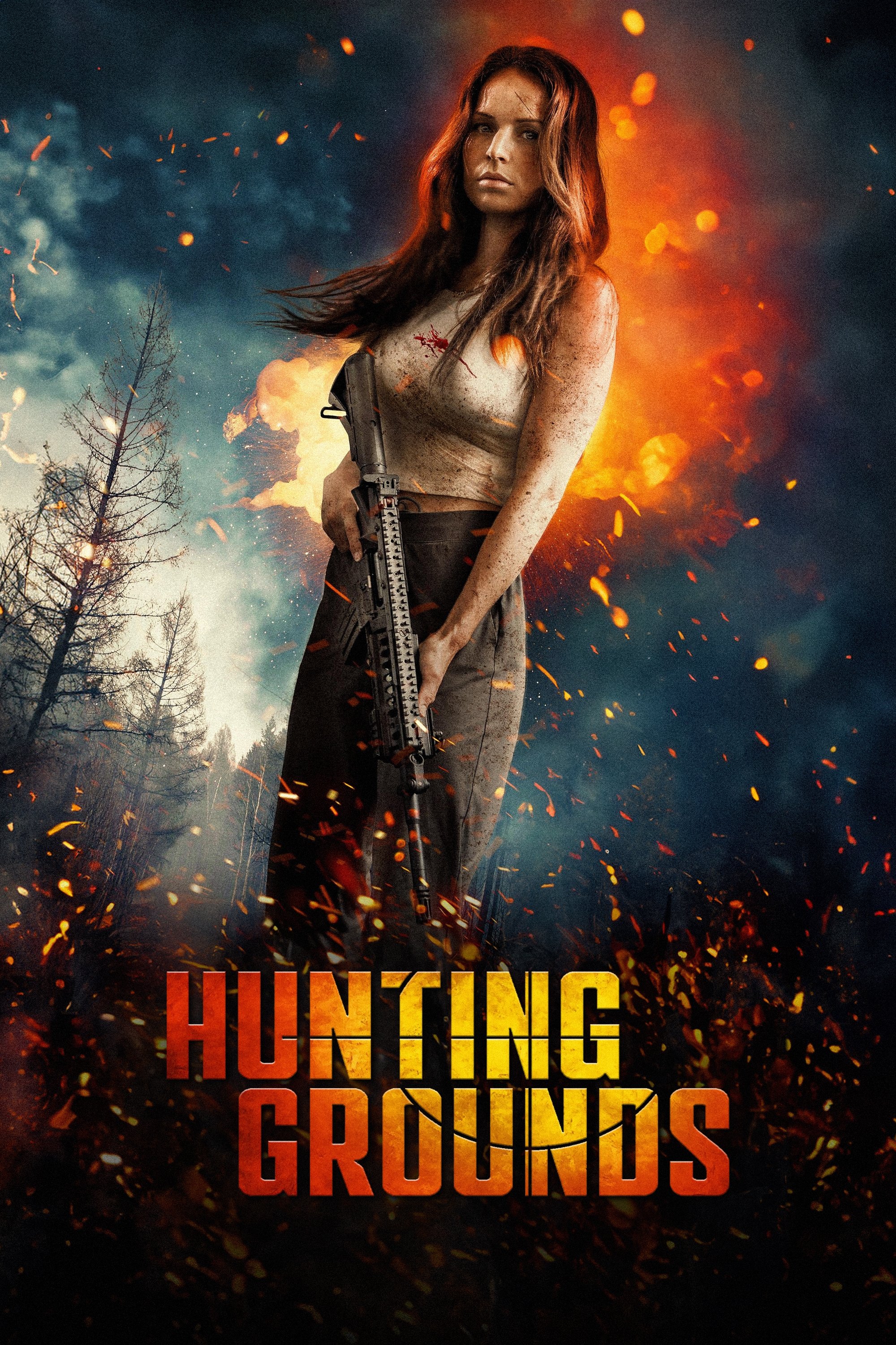 Hunting Grounds Hindi Dubbed Movie Poster (2025)